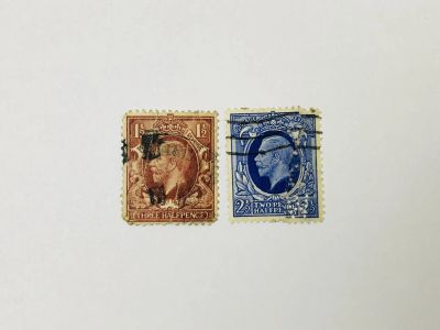Лот: 23963700. Фото: 1. Король Георг V. Неполная серия... Марки