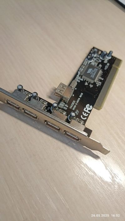 Лот: 25396329. Фото: 1. PCI USB 2.0 контроллер 4 порта. Платы расширения, контроллеры, доп. порты