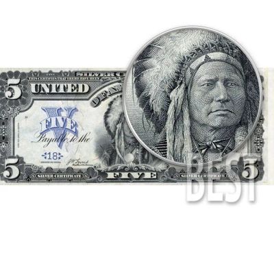 Лот: 14376172. Фото: 1. 5 долларов 1899 года США серебряный... Америка