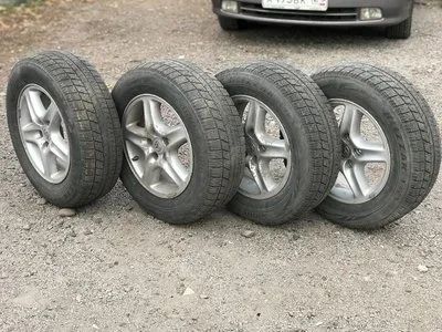 Лот: 14990666. Фото: 1. Колеса Toyota R16 с Bridgestone... Шины на дисках