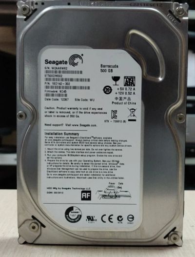 Лот: 19623659. Фото: 1. HDD 500 Gb SATA 6Gb/s Seagete... Жёсткие диски (HDD)