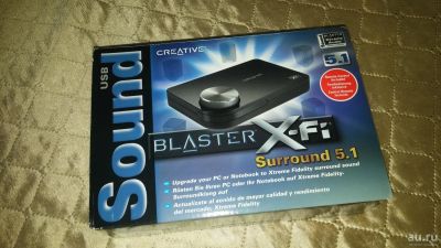 Лот: 9860726. Фото: 1. Creative Sound Blaster X-Fi Surround... Звуковые карты