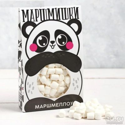 Лот: 15335932. Фото: 1. Маршмеллоу панда "Маршмишки" -... Шоколад, конфеты