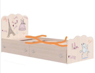 Лот: 21441206. Фото: 1. Кровать с артопедическим основанием... Детские кровати и кроватки
