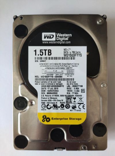 Лот: 17378836. Фото: 1. Жесткий диск (HDD) Western Digital... Жёсткие диски (HDD)