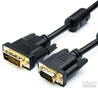 Лот: 12984565. Фото: 1. Кабель VGA-DVI 1.5 метра. Шнуры, кабели, разъёмы