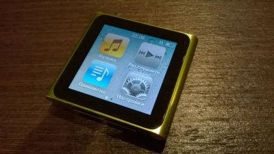 Лот: 3839179. Фото: 1. Ipod nano 6 зеленый 8GB. Плееры