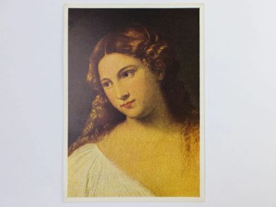 Лот: 23296399. Фото: 1. Тициан. Флора (фрагмент). Открытка... Открытки, конверты