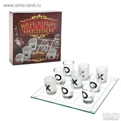 Лот: 8500610. Фото: 1. Игра "Алкогольные крестики - нолики... Настольные игры, карты