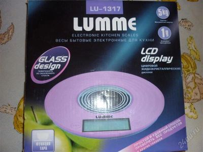 Лот: 2366612. Фото: 1. Весы кухонные Lumme новые,в упаковке... Кухонная