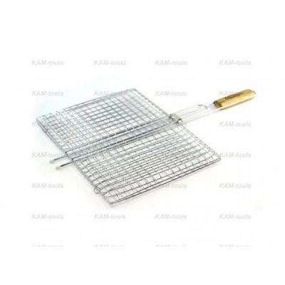Лот: 16126660. Фото: 1. Решетка-гриль КАМ-tools 410*340... Мангалы, грили, коптильни