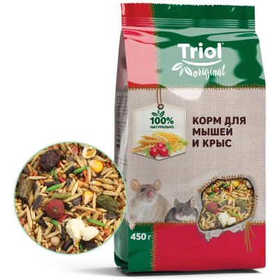Лот: 15295846. Фото: 1. ТРИОЛ (Triol) корм д/мышей и крыс... Корма