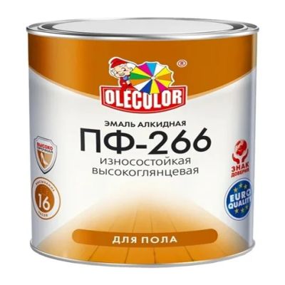 Лот: 6439539. Фото: 1. Краска / Эмаль для пола ПФ 266... Краски, лаки, растворитель