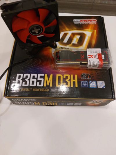 Лот: 19860516. Фото: 1. I3-9100f+B365m+16Gb DDR4. Комплекты запчастей