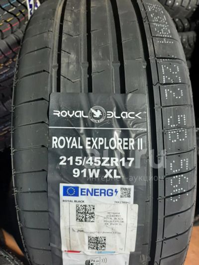 Лот: 21251600. Фото: 1. Летняя резина 215/45 R-17 "Royal... Шины