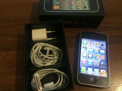Лот: 5095414. Фото: 1. iPhone 3GS РСТ черный полный комплект... Смартфоны