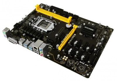 Лот: 17894618. Фото: 1. biostar b250 btc pro 12 pci 1151. Материнские платы