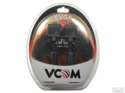 Лот: 7646818. Фото: 1. Кабель VGA 1.5 м.новый с фильтрами... Шлейфы, кабели, переходники