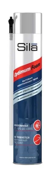 Лот: 18237772. Фото: 1. Пена Sila Home Optimum 750ml... Клеи, герметики, пена монтажная, клейкие ленты