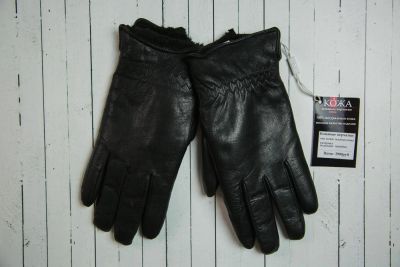 Лот: 6196103. Фото: 1. Мужские кожаные перчатки из натуральной... Перчатки, варежки, митенки