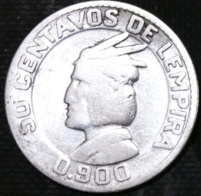 Лот: 15001006. Фото: 1. Гондурас. 50 сентаво. 1937 год... Остальные страны