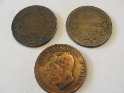 Лот: 4927553. Фото: 1. Италия, 10 чентезимо, 1866, 1867. Европа