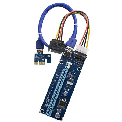 Лот: 10680940. Фото: 1. Райзер майнинг PCI-E x1-x16 60см... Платы расширения, контроллеры, доп. порты