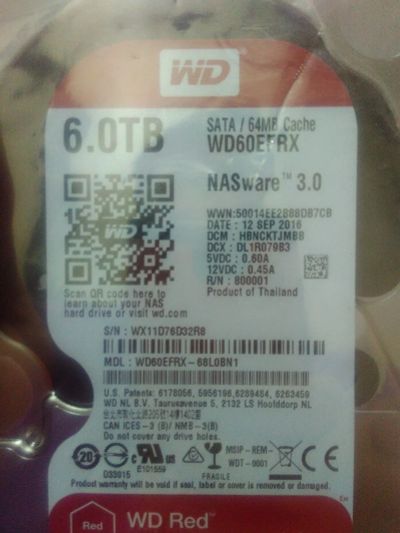 Лот: 13364036. Фото: 1. Жесткий диск Western Digital Red... Жёсткие диски (HDD)