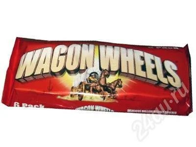 Лот: 606469. Фото: 1. печенье wagon wheels оригинал... Печенье, вафли, пряники