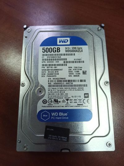 Лот: 19978274. Фото: 1. Жёсткий диск WZ5000AZLX, обмен. Жёсткие диски (HDD)