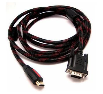 Лот: 4444245. Фото: 1. HDMI to VGA кабель (HDMI - VGA... Шлейфы, кабели, переходники