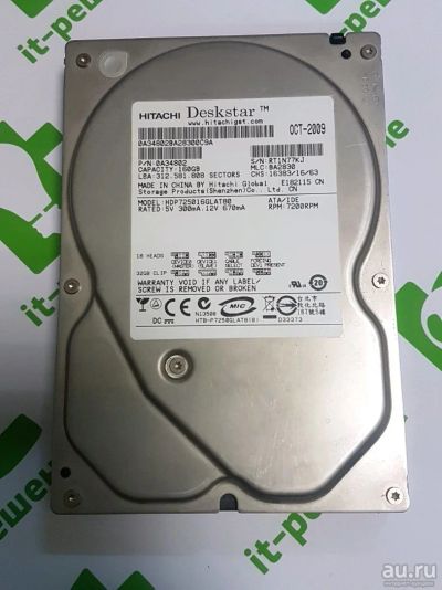 Лот: 10406767. Фото: 1. HDD Hitachi 3.5 IDE 160GB \ 160ГБ... Жёсткие диски (HDD)