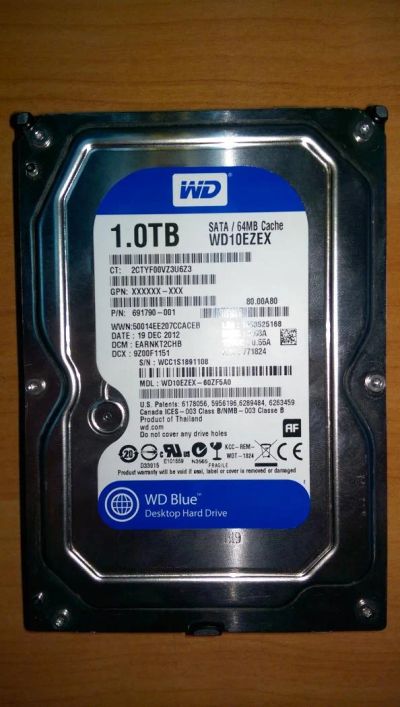 Лот: 6454897. Фото: 1. Жесткий диск 1Tb (1000Gb) WD Caviar... Жёсткие диски (HDD)