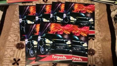 Лот: 12044674. Фото: 1. тетрадь 24 листа клетка черная... Школьная канцелярия