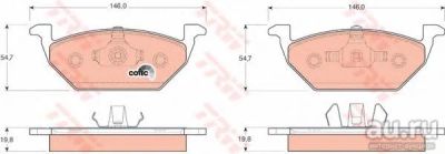 Лот: 13083214. Фото: 1. Колодки тормозные дисковые Seat... Тормозная система