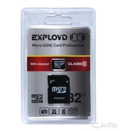 Лот: 11921210. Фото: 1. Карта памяти MicroSD 32GB Exployd... Карты памяти