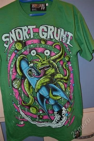 Лот: 1797487. Фото: 1. футболка snort grunt 100% хлопок... Футболки, поло