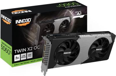 Лот: 25730756. Фото: 1. 8Gb Inno3D RTX 5060 Ti TWIN X2... Видеокарты