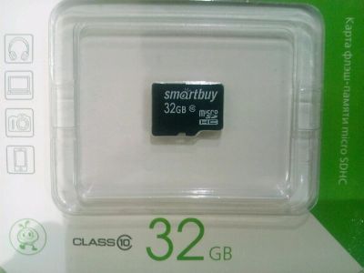 Лот: 9983753. Фото: 1. MicroSD 32гб карта памяти. Карты памяти