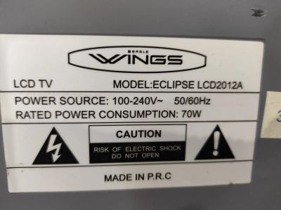 Лот: 19566931. Фото: 1. Телевизор wings eclipse lsd2012a. Телевизоры