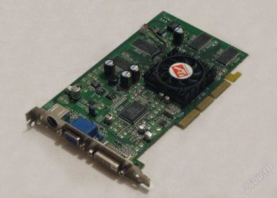 Лот: 141257. Фото: 1. AGP Radeon 9100 128 Mb DDR. Видеокарты