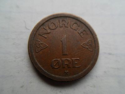 Лот: 9004805. Фото: 1. Норвегия 1 эре 1957. Европа