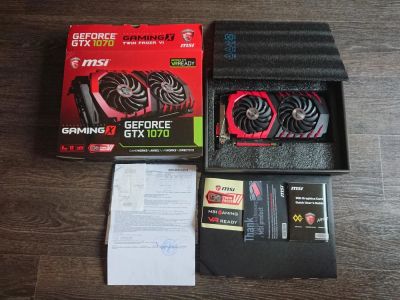 Лот: 11347940. Фото: 1. MSI Gaming X GTX 1070. Видеокарты