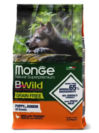 Лот: 20908002. Фото: 1. Monge Dog BWild Grain Free сухой... Корма