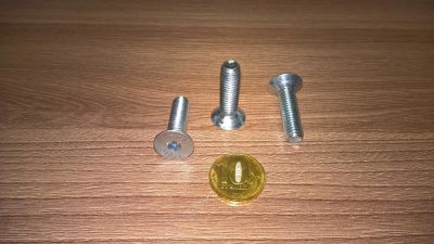Лот: 12625161. Фото: 1. Винт потайной внутренний шестигранник... Крепёж