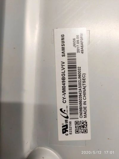 Лот: 15953133. Фото: 1. led string panel CY-VM049BGLV1V... Запчасти для телевизоров, видеотехники, аудиотехники
