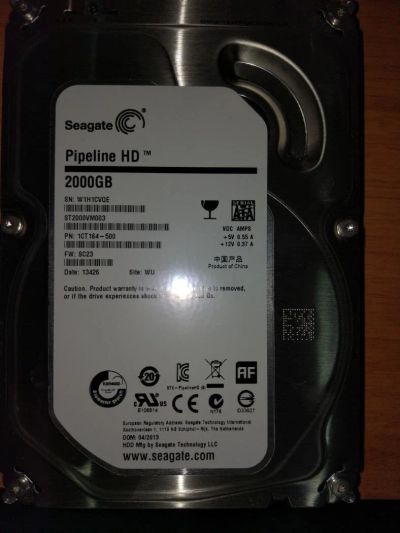 Лот: 10738804. Фото: 1. HDD 2 Терабайта Seagate. Жёсткие диски (HDD)