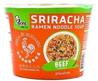 Лот: 19396667. Фото: 1. лапша Sriracha Ramen Noodle.Beef... Японская кухня