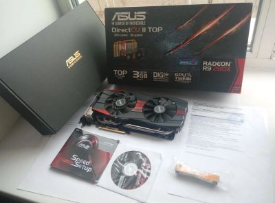 Лот: 9338462. Фото: 1. Asus Radeon R9 280X 3Гб gddr5... Видеокарты