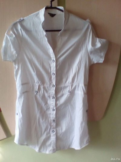 Лот: 3311384. Фото: 1. Туника белая лёгкая рубашка. Блузы, рубашки